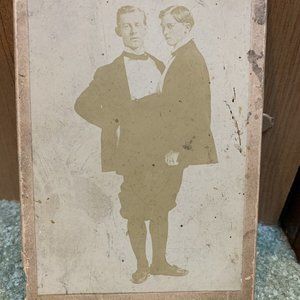 Ca. 1890’s Wendt Cabinet Photo of Adolph / Rudolph Fake Conjoined Twins Card Stk